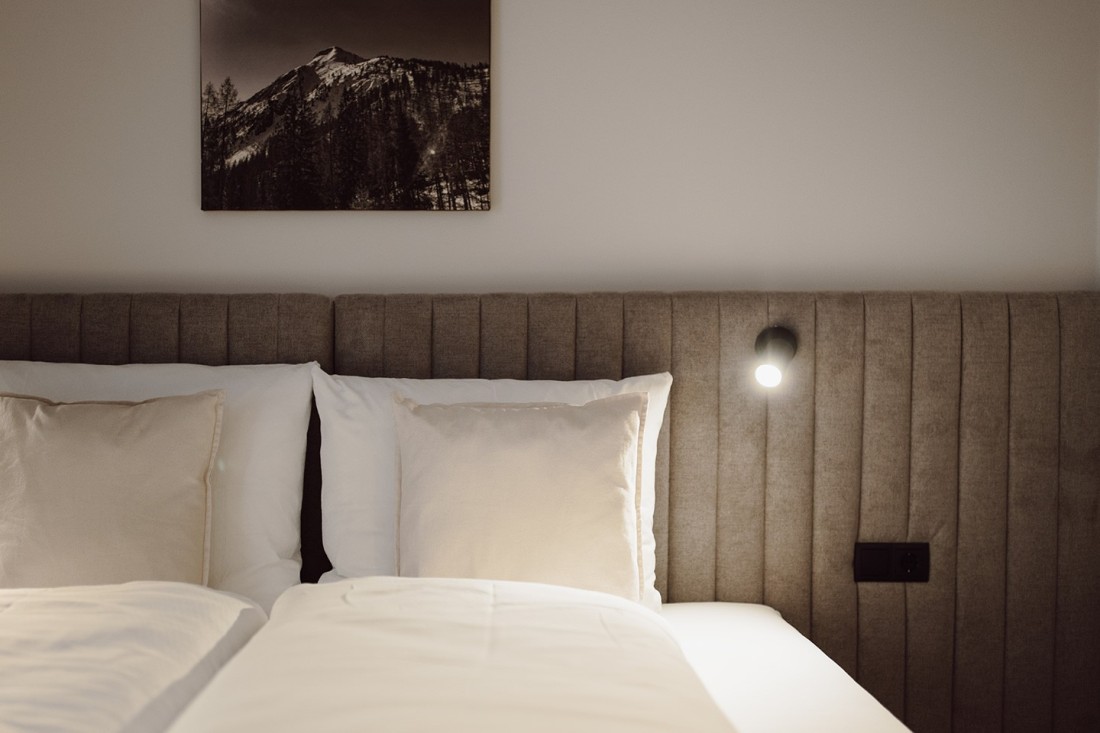 Boxspringbett im Hotelapartment