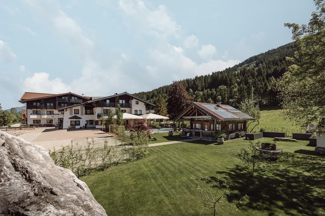 Hotel loj in Flachau im Sommer