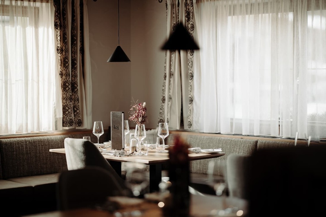 Gedeckter Tisch im Hotelrestaurant