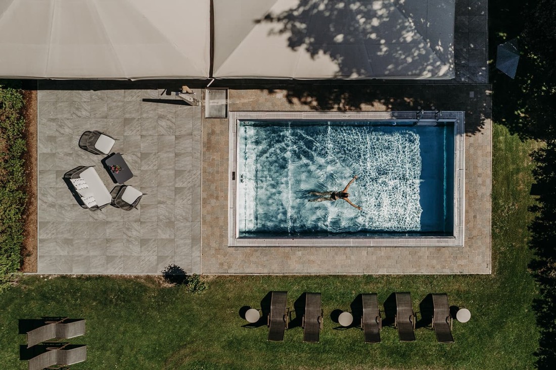 Pool von oben