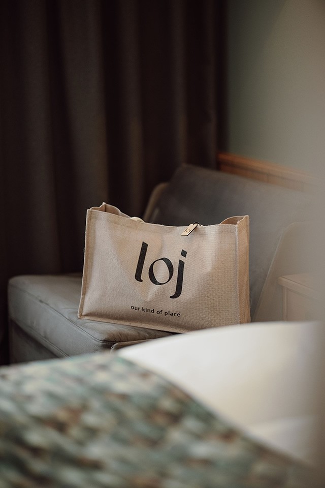 Badetasche in den komfortablen Zimmern im Hotel loj in Flachau