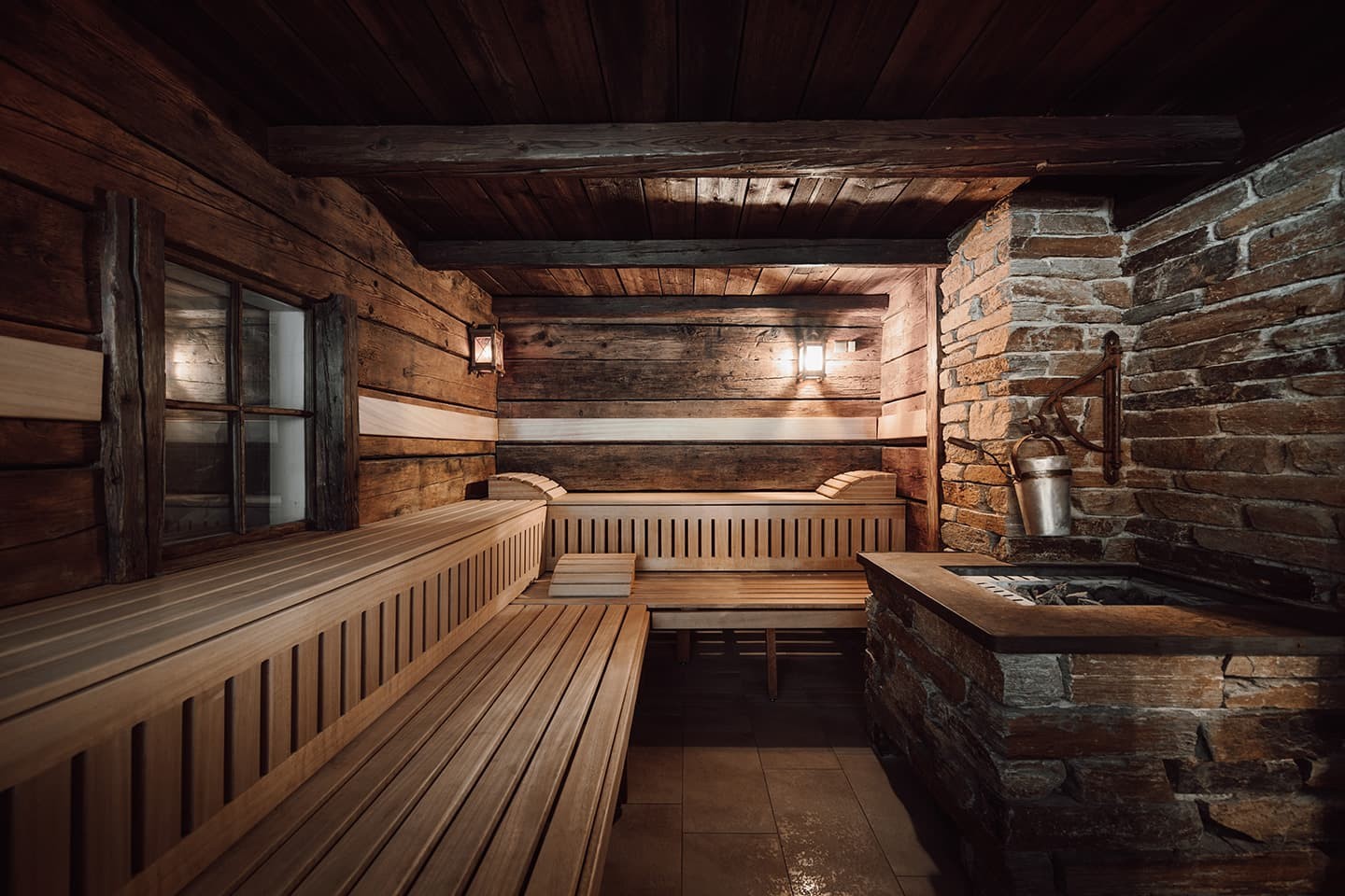 Finnische Sauna im Wellnesshotel loj in Flachau