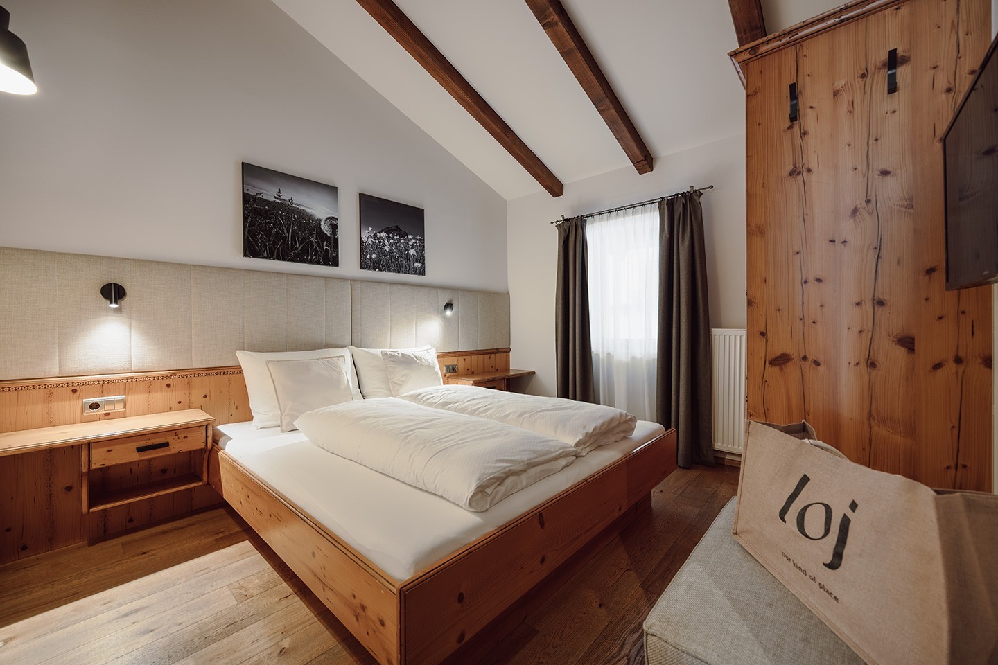 Schlafzimmer im Apartment Deluxe